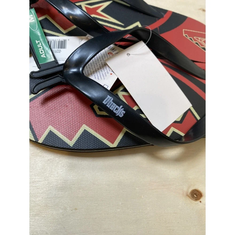 Arizona Diamondbacks MLB Baseball Flip Flops Sandals‎ New Medium Mens 7-8